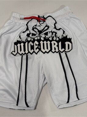 Headgear Classics Juice WRLD Skeleton Mesh Basketball Shorts Size Small